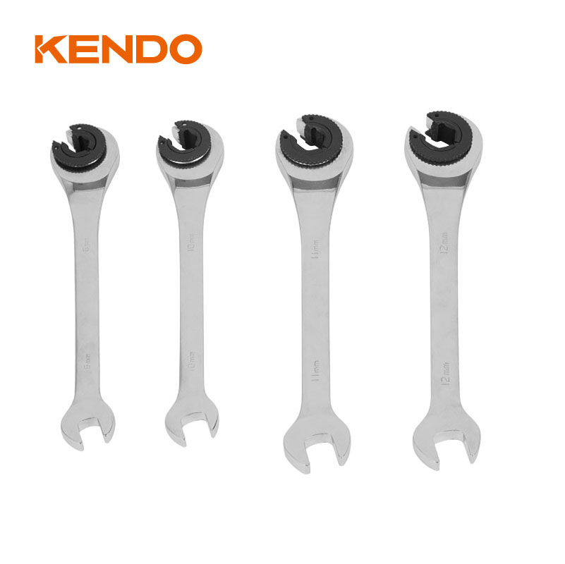 Conjunto de llave de trinquete de tuerca de bengala de 4pc