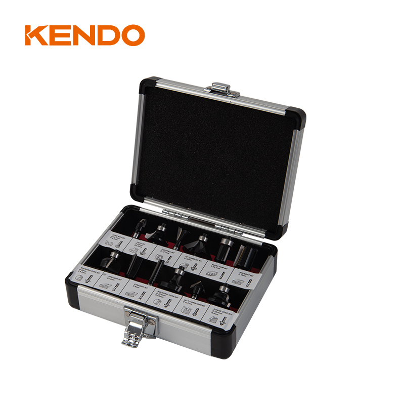 Juego de brocas de enrutador mixtas de 12 piezas