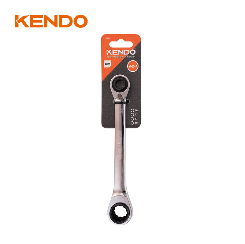 Llave de trinquete 4 en 1