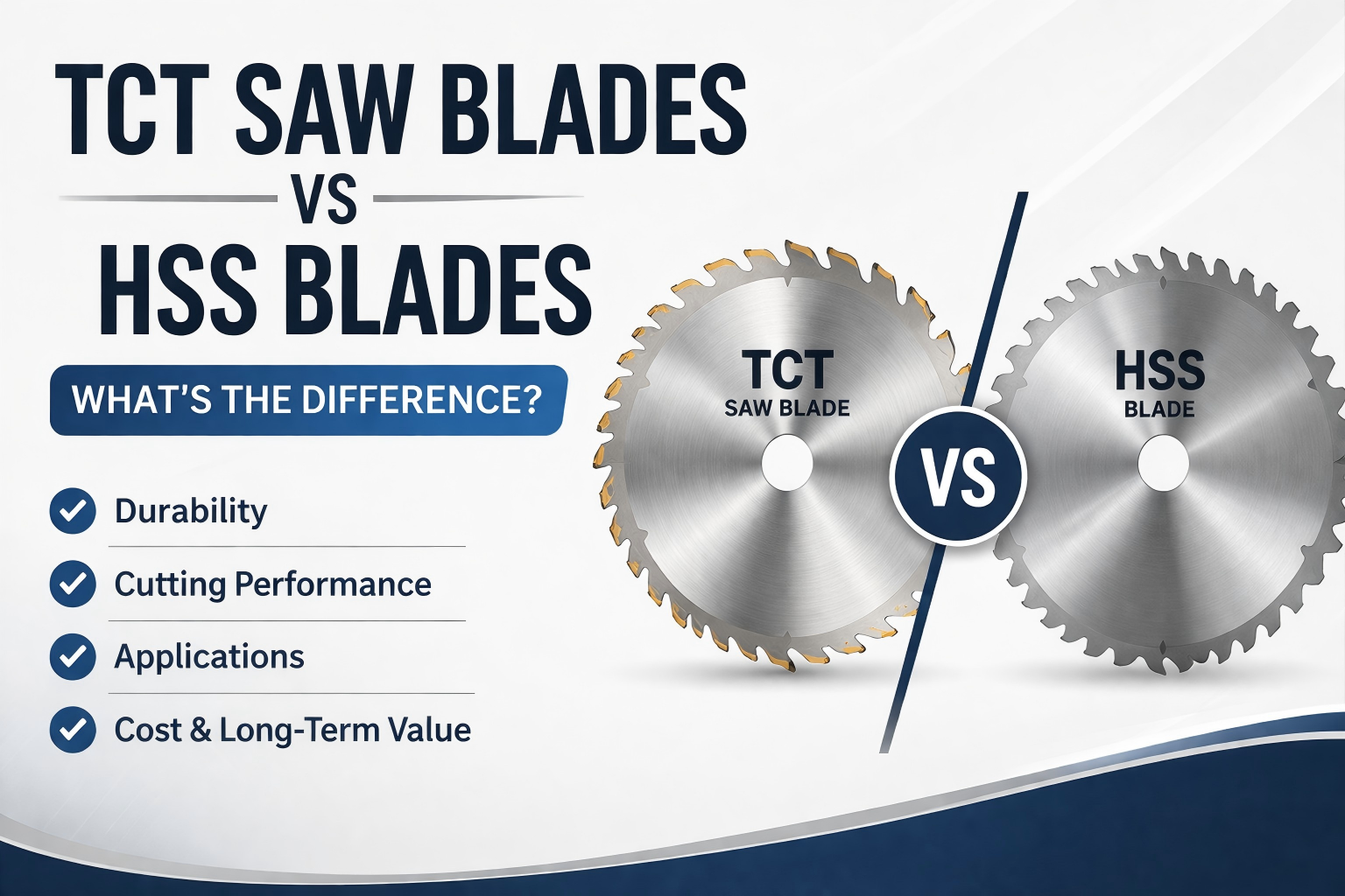 Hojas de sierra TCT frente a hojas HSS: ¿Cuál es la diferencia?