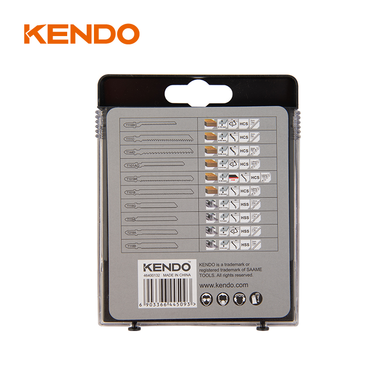 Juego de hojas de sierra caladora tipo T con vástago en T de 10 piezas