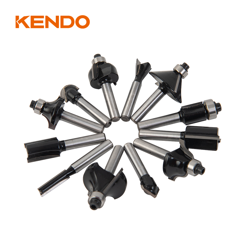 Juego de brocas de enrutador mixtas de 12 piezas