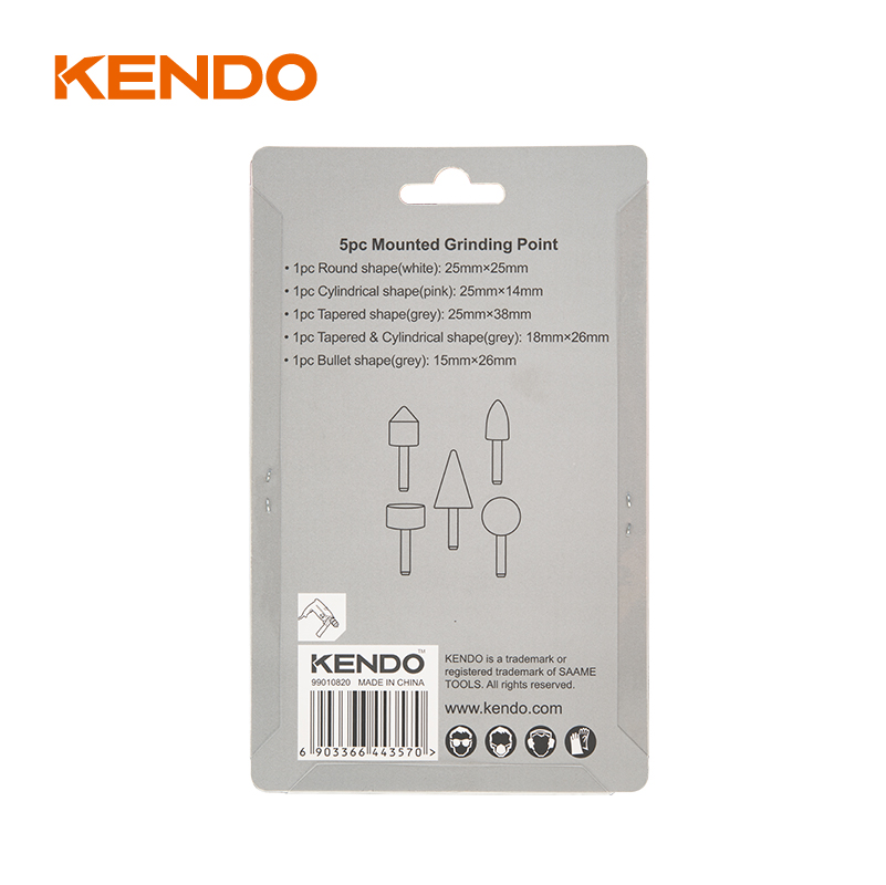 Juego de puntas de molienda montadas de 5 piezas