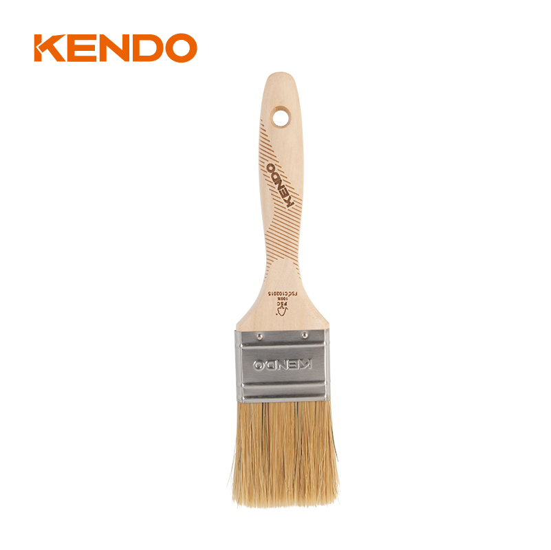 Pincel de cerdas con mango de madera