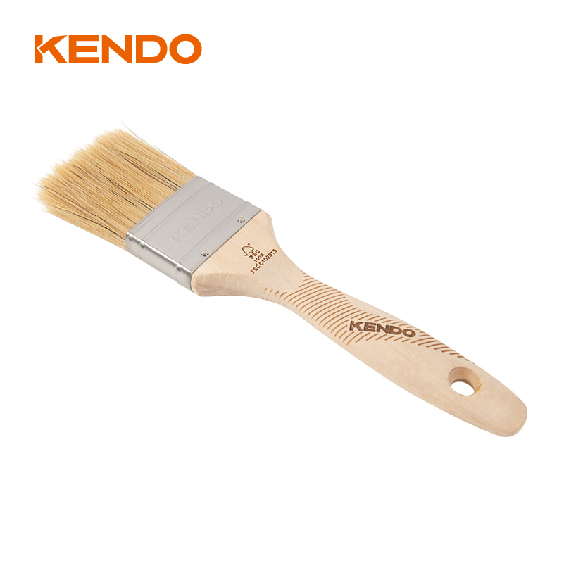 Pincel de cerdas con mango de madera