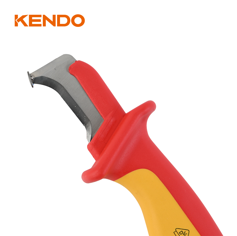 Cuchillo para cable en forma de hoz VDE 185 mm/7'
