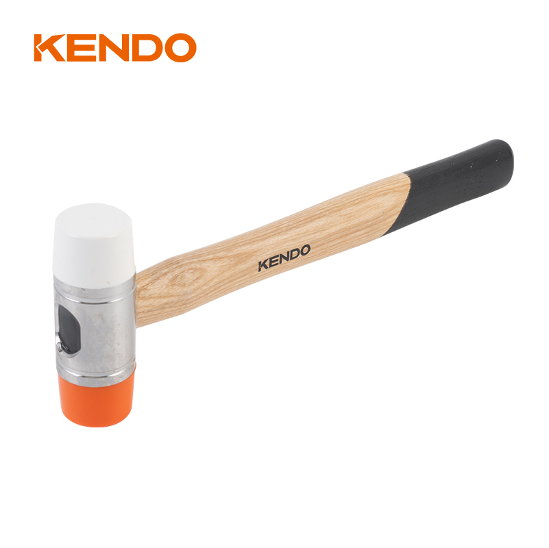 Mazo de 2 vías, mango de madera.