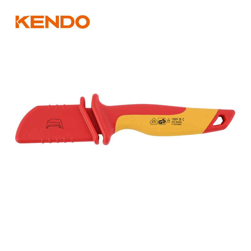 Cuchillo para cable en forma de hoz VDE 185 mm/7'