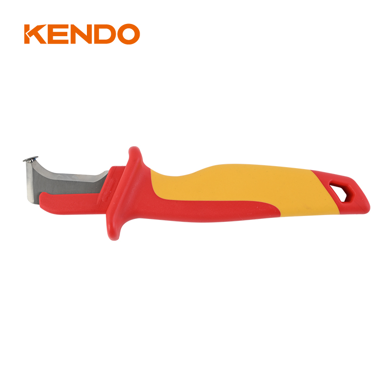 Cuchillo para cable en forma de hoz VDE 185 mm/7'